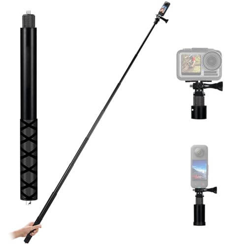 Zaxiva 150cm Invisible Selfie Stick Carbon Fiber, Dehnbarer Verlängerungsstab für Insta360, für GoPro, DJI, Action Kamera, Im Freien Sport Handstange mit Zubehör, Bergsteigerschnalle, 1/4 Schraube Zaxiva 150cm Invisible Selfie Stick Carbon Fiber, Dehnbarer Verlängerungsstab für Insta360, für GoPro, DJI, Action Kamera, Im Freien Sport Handstange mit Zubehör, Bergsteigerschnalle, 1/4 Schraube von Zaxiva