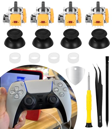 Zaxiva 4 Stück Hall Effekt Sticks Kompatibel mit Play Station 5 PS5 KontrollerAnalog Sensor Joystick,4 Stück Daumenkappe Thumbstick Reparatur,Playstation 5 Conrtoller Zubehör Installationswerkzeuge Zaxiva 4 Stück Hall Effekt Sticks Kompatibel mit Play Station 5 PS5 KontrollerAnalog Sensor Joystick,4 Stück Daumenkappe Thumbstick Reparatur,Playstation 5 Conrtoller Zubehör Installationswerkzeuge von Zaxiva