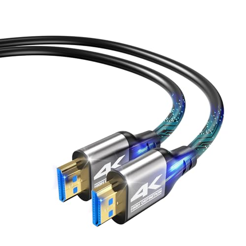 Zazalon 4K HDMI Kabel 5M (4K@60Hz 18 Gbit/s) Full HD1080p, 3D,Dynamic HDR, Dolby Atmos,High Speed mit Ethernet, Kompatibel mit Blu-ray,HDTV,PS5/4/3,Laptop,Projektoren,PC,Mehr von Zazalon
