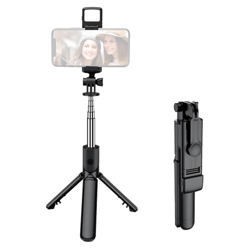 Selfie-Ständer - Ausziehbarer Handy-Stativ mit kabelloser Fernbedienung und Telefonhalter,Tragbares Telefonstativ, Reisestativ für Selfie, Videoaufzeichnung, Foto, Live-Stream Zceplem von Zceplem