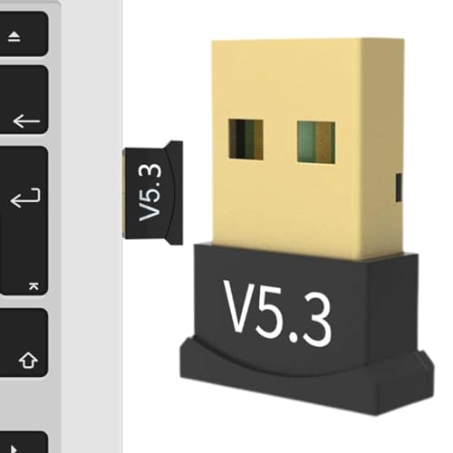 USB-Wireless-Adapter, Wireless-Adapter für PC | 5.3 USB-Empfänger | Dongle-Empfänger, kabelloser USB-Sender-Empfänger, Computerzubehör für kabellose Kopfhörer, Tastaturen Zceplem von Zceplem