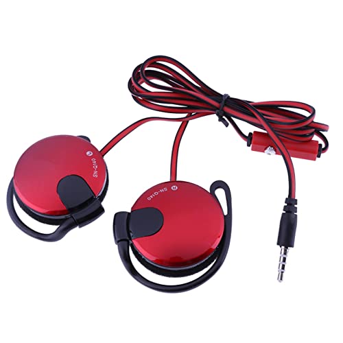 Zceplem Clip-On-Ohrhörer mit Kabel - 3,5-mm-Over-Ear-Kopfhörer für Telefon - Laufende Trainings-Fitness-Ohrstöpsel, die mit Einer Vielzahl von Mobiltelefonen kompatibel von Zceplem