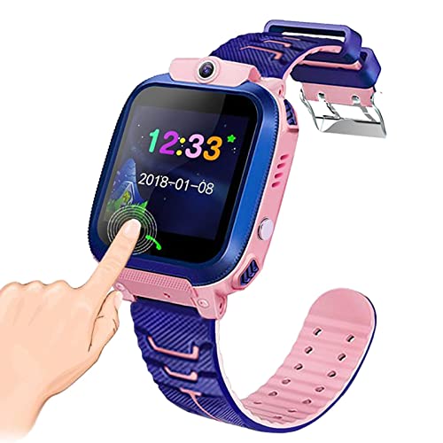 Zceplem Kinder-Smartwatch - Smartwatch für Telefonanrufe und Textnachrichten mit Kamera | HD-Touchscreen-GPS-Tracker-Uhr für Jungen und Mädchen, Smartphone-Alternative für Kinder von Zceplem