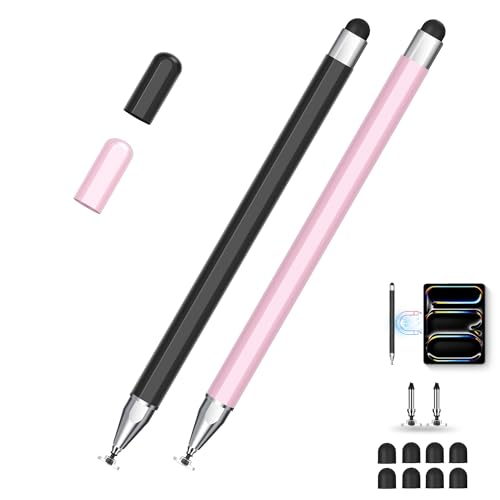 Universeller Tablet-Stift mit Dual-Tip – Präzisionsspitze, Kein Aufladen nötig, Magnetische Befestigung – Kompatibel mit iPad, Android, Surface & Smartphone, Schwarz/Roségold Universeller Tablet-Stift mit Dual-Tip – Präzisionsspitze, Kein Aufladen nötig, Magnetische Befestigung – Kompatibel mit iPad, Android, Surface & Smartphone, Schwarz/Roségold von Zcitek