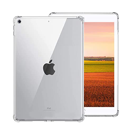 Zcooooool Hülle für iPad 9/8/7 (10,2 Zoll, 2021/2020 / 2019 Modell, 9. / 8. / 7. Generation) Verstärkte Ecken Abdeckung für iPad 10,2 "Soft TPU für iPad Hülle von Zcooooool