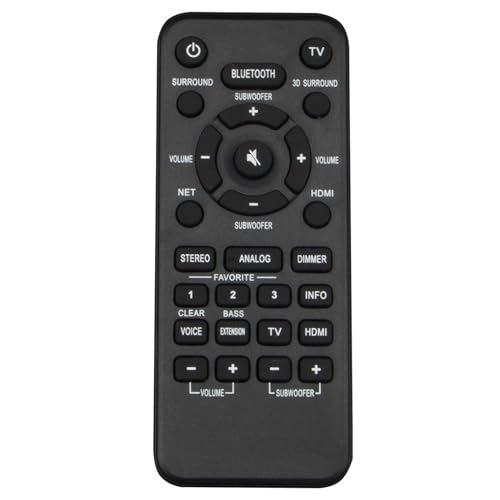 Ersatz VAH0130 Fernbedienung Commander kompatibel mit Yamaha MusicCast Bar 400, YAS-408, YAS-408BL, ATS-4080, ATS-4080BL, YAS408, ATS4080, YAS408BL Sound Bar 3D Surround Sound Controller Ersatz VAH0130 Fernbedienung Commander kompatibel mit Yamaha MusicCast Bar 400, YAS-408, YAS-408BL, ATS-4080, ATS-4080BL, YAS408, ATS4080, YAS408BL Sound Bar 3D Surround Sound Controller von ZdalaMit
