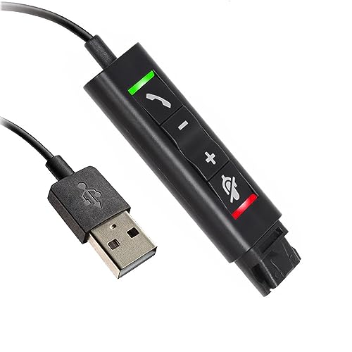 VoiceJoy Quick Disconnect) Stecker auf USB Adapterkabel Soundkarte unterstützt ENC Noise Cancelling Management Kabel von Zdprkqzvz