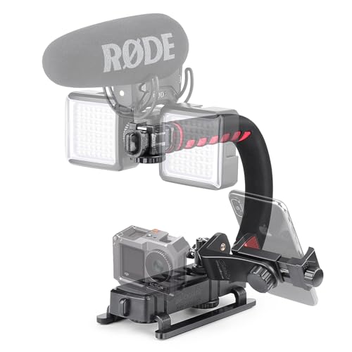 Zeadio Tripel Zubehörschuh Handheld Stabilisator, Video Aktion Handgriff Griff für Canon Nikon Sony Panasonic Pentax Olympus DSLR Kamera Camcorder DV Zeadio Tripel Zubehörschuh Handheld Stabilisator, Video Aktion Handgriff Griff für Canon Nikon Sony Panasonic Pentax Olympus DSLR Kamera Camcorder DV von Zeadio