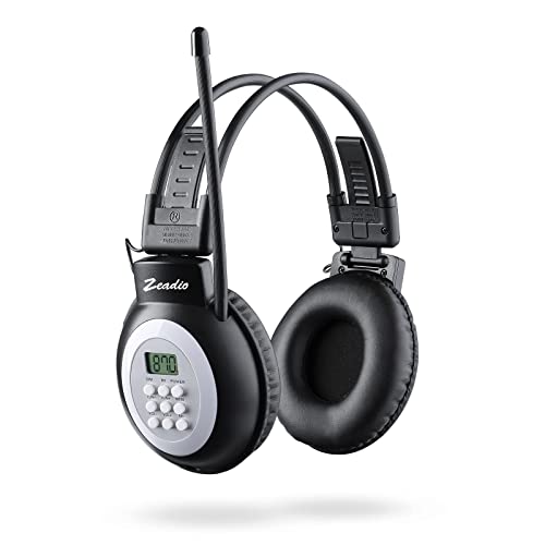 Zeadio Walkman Kopfhörer Radio, Tragbares Persönliches FM-Radio Stereo Headset Radioempfänger für Gehen, Joggen, tägliche Arbeiten von Zeadio