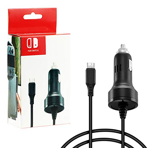 Zeato Hochgeschwindigkeits-Autoladegerät Kompatibel mit Nintendo Switch mit Ladekabel - Schwarz Zeato Hochgeschwindigkeits-Autoladegerät Kompatibel mit Nintendo Switch mit Ladekabel - Schwarz von Zeato