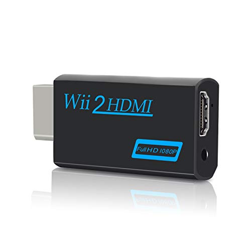 Zeato Wii zu HDMI Konverter, Wii zu HDMI Adapter, Wii zu HDMI 1080P 720P Anschluss Ausgang Video & 3,5 mm Audio – unterstützt alle Wii-Display-Modi - Schwarz Zeato Wii zu HDMI Konverter, Wii zu HDMI Adapter, Wii zu HDMI 1080P 720P Anschluss Ausgang Video & 3,5 mm Audio – unterstützt alle Wii-Display-Modi - Schwarz von Zeato