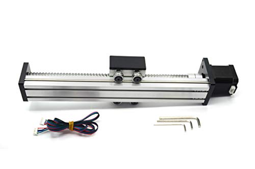 Zeberoxyz 200mm effektive Länge Linear Schienenführung Kugelumlaufspindel SFU1605 mit NEMA17 Schrittmotor für DIY CNC Router Teile X Y Z Linear Stage Aktuator(Größe:200mm-NEMA17) von Zeberoxyz