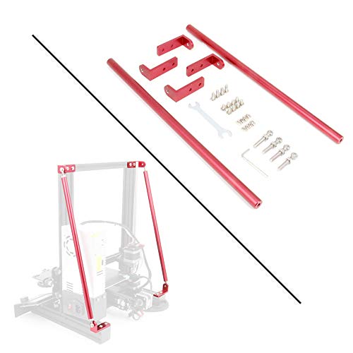 Zeberoxyz 365mm Roter Stützstangensatz für Ender 3D-Drucker, DIY Upgrade 3D-Drucker Zubehörteile für Creality 3D-Drucker Ender 3/Ender 3 pro/Ender 3 V2 3D-Drucker(365MM) von Zeberoxyz