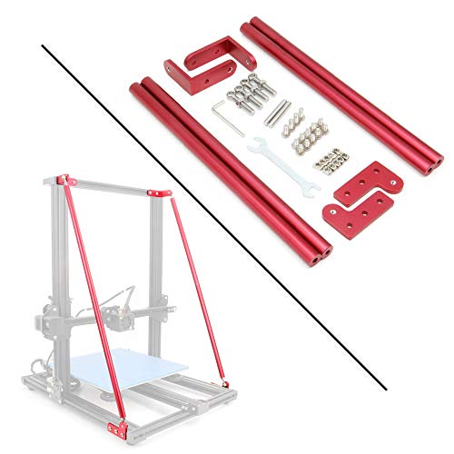 Zeberoxyz 550mm Roter Stützstangensatz für CR-10 3D-Drucker, DIY Upgrade 3D-Drucker Zubehörteile für Creality 3D-Drucker CR-10 300/CR-10S 300(550MM) von Zeberoxyz