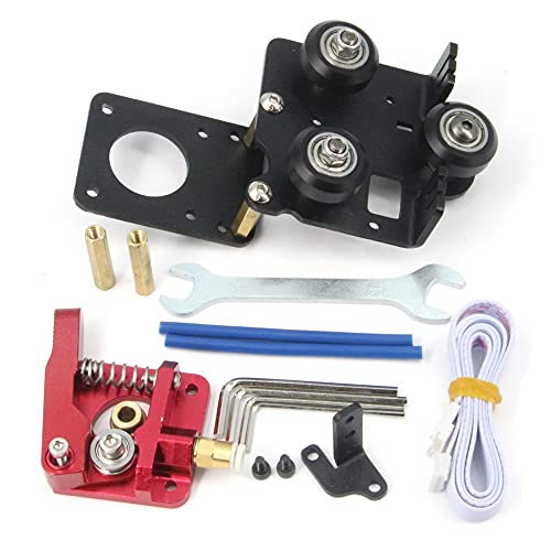 Zeberoxyz Direct Drive EIN-Gang-Extruder Upgrade Support Plate mit Pulleys Kit Easy Print Flexible Filament für Ender 3 V2 Ender 3series CR-10series 3D Drucker (EIN-Gang-Extruder-Kit) von Zeberoxyz