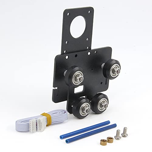 Zeberoxyz Direktantriebs-Extruder-Stützplatte mit Pulleys Kompatibel mit Dual und Single Gear,Einfaches Drucken von flexiblem Filament für Creality Ender5 Series 3D Drucker (Upgrade Direktplatte) von Zeberoxyz