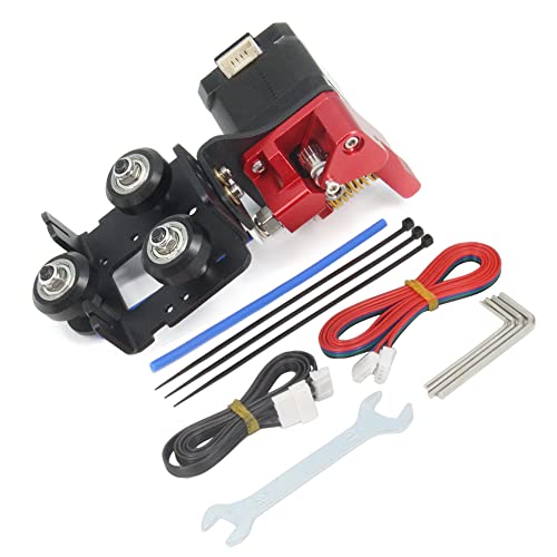 Zeberoxyz Upgrade Direktantriebsplatte mit Doppelzahnrad-Extruder Kit mit Schrittmotor Nur für Ender 3 Neo, Ender 3 V2 Neo, Ender 3 Max Neo (Platte+Doppelextruder+Motor-Kit) von Zeberoxyz