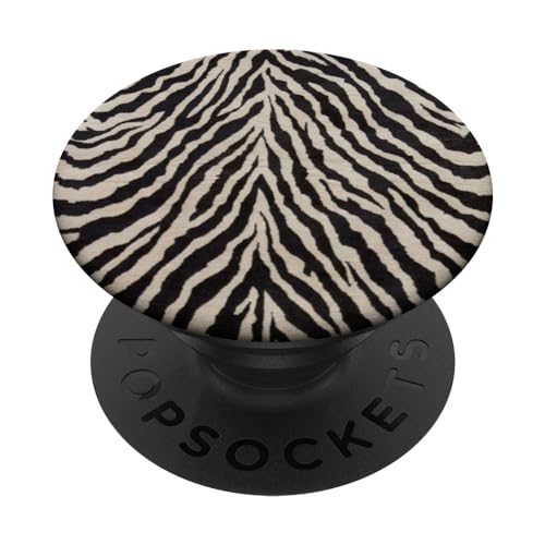 Zebra Animal Print Schwarz Beige Muster PopSockets mit austauschbarem PopGrip Zebra Animal Print Schwarz Beige Muster PopSockets mit austauschbarem PopGrip von Zebra Animal Print