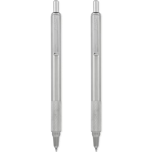 Zebra Pen F-xMD Druckkugelschreiber, glatte 1,0 mm Spitze, silberfarbener Edelstahlschaft, schwarze Tinte, 2 Stück Zebra Pen F-xMD Druckkugelschreiber, glatte 1,0 mm Spitze, silberfarbener Edelstahlschaft, schwarze Tinte, 2 Stück von Zebra Pen