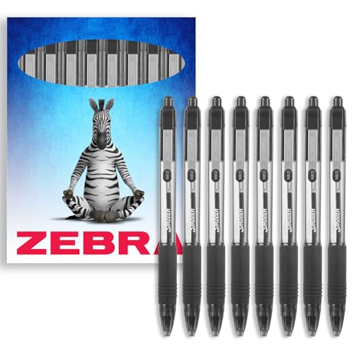Zebra Z-Grip Kugelschreiber, glatt, einziehbar, 1,0 mm Spitze, Schwarz, 8 Stück, in Geschenkbox Zebra Z-Grip Kugelschreiber, glatt, einziehbar, 1,0 mm Spitze, Schwarz, 8 Stück, in Geschenkbox von Zebra Pen