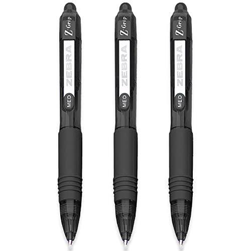 Zebra Z-Grip Smooth Mini-Kugelschreiber, 1,0 mm, Schwarz, 3 Stück Zebra Z-Grip Smooth Mini-Kugelschreiber, 1,0 mm, Schwarz, 3 Stück von Zebra Pen