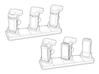 Zebra Universal Cradle - Barcode-Scanner-Ladestation - 12 V - Ausgangsanschlüsse: 3 - für Zebra RFD8500 von Zebra Technologies