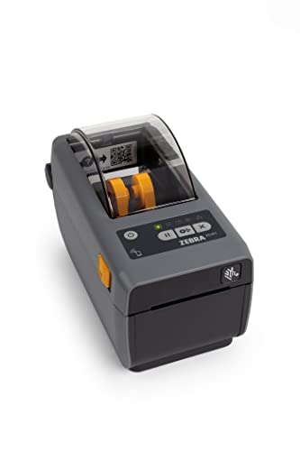 Zebra ZD411d Drucker mit Abreißkante - 203 DPI - Thermodirekt - 56 mm max. Druckbreite, Bluetooth, LAN, USB, USB-Host (ZD4A022-D0EE00EZ) von Zebra Technologies