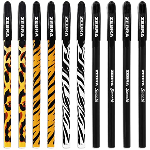 Zebra Doodler'z Kugelschreiber, 1,0 mm, Tierdruck und schwarze Barrels, 10 Stück Zebra Doodler'z Kugelschreiber, 1,0 mm, Tierdruck und schwarze Barrels, 10 Stück von Zebra Pen