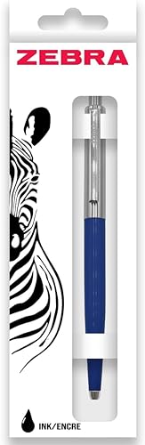 Zebra Textil Druckkugelschreiber aus 901 Stahl, Blau von Zebra Textil