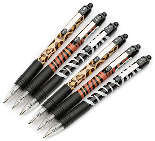 Zebra Z-Grip Funky – Animal Muster Roll-Schwarz Kugelschreiber, farblich sortiert, 6 Stück Zebra Z-Grip Funky – Animal Muster Roll-Schwarz Kugelschreiber, farblich sortiert, 6 Stück von Zebra-Z-Grip