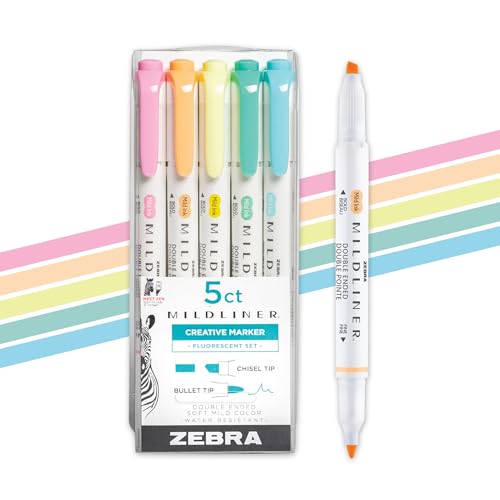 ZEBRA - Midlr Dbl End Hltr Asst Flor 5 ZEBRA - Midlr Dbl End Hltr Asst Flor 5 von Zebra Pen