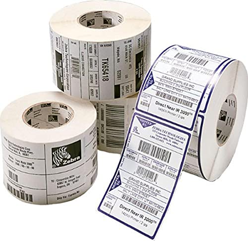 Zebra 1790 Labels, C-19 mm, Box Of 12, 76 mm, Coated Perfo Box Of 4 von Zebra