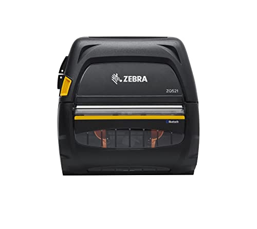 Zebra DT Printer ZQ521 Media Width 4.45"/113mm English/Latin, W125801987 (4.45/113mm English/Latin Fonts, Bluetooth 4.1, stnd Battery, EMEA certs ZQ521, Direct Thermal, 203 x 203) von Zebra