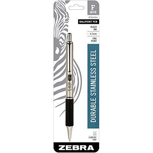 Zebra F-402 Druckkugelschreiber Schwarz Medium 29211 Satz von 12 von Zebra
