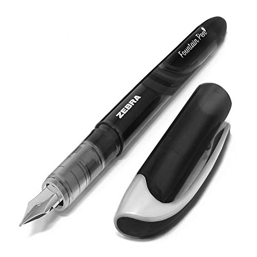 Zebra Fuente Einweg-Füllfederhalter, Schwarz von Zebra Pen