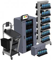 Zebra Intelligent Cabinets Extreme - Schrankeinheit - fertig verkabelt - für 100 data collection terminals - Laden - verriegelbar - Stahl - Boden- oder Wandmontage (CS-CAB-5-EXT-FLTPK-B-EMEA) von Zebra