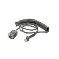 Zebra Kabel RS232 2,7m, gedreht RS232-Kabel: Standard DB9 female, TxD auf PIN2, 2,7m, Power-Port, gedreht, Kabelcode R02 (CBA-R02-C09PAR) von Zebra