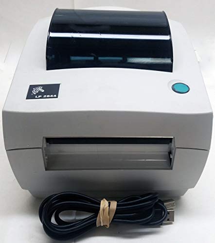 Zebra LP 2844 Desktop-Thermodrucker, 203 dpi / 8 Punkte, 104 mm Druckbreite, 102 mm Druckgeschwindigkeit, 0,256 MB RAM, 0,512 MB Flash, EPL, seriell, parallel, USB, STD + keine Optionen von Zebra