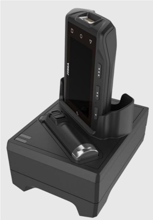 Zebra Single Slot Cradle w/Spare Battery Charger - Docking Cradle (Anschlußstand) - USB (CRD-NGWT-1S1BU-01) von Zebra