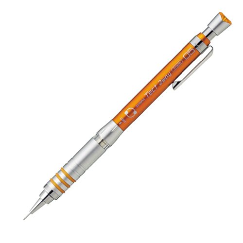 Zebra Tect 2 Way Druckbleistift, 0,5 mm, blaues Gehäuse (MA41-BL) Orange Body von ZEBRA