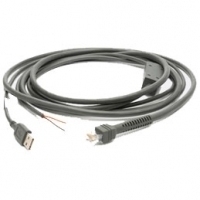 Zebra USB-Kabel, 2,8m, gerade USB-Kabel (Typ A): 2,8m, gerade, mit EAS, Kabelcode U06 (CBA-U06-S09EAR) von Zebra