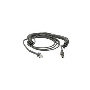 Zebra USB-Kabel, 4,5m, gedreht USB-Kabel (Typ A): 4,5m, gedreht, Kabelcode U09 (CBA-U09-C15ZAR) von Zebra