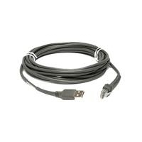 Zebra USB-Kabel, 4,5m, gerade USB-Kabel (Typ A): 4,5m, gerade, Kabelcode U09 (CBA-U10-S15ZAR) von Zebra