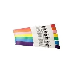 Zebra Z-Band Splash - Wasserbeständiges Armband - Blau - 25,4 x 254 mm 350 Etikett(en) (1 Rolle(n) x 350) - für TLP 28XX, G-Series GC420, GK420, GX420, GX-420, GX430, H 2824, LP 28XX, TLP 28XX (10012717-3K) von Zebra