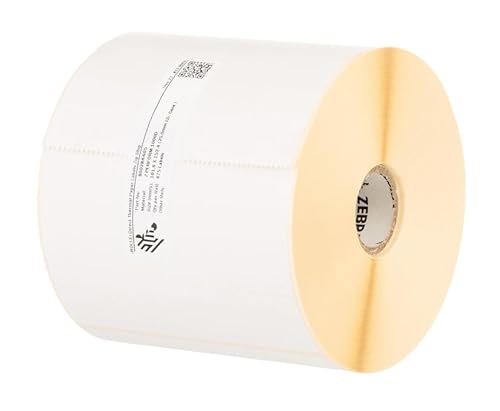 Zebra Z-Perform 1000D weißes Etikett zum Bedrucken – Etiketten zum Bedrucken (Weiß, selbstklebendes Etikett, Papier, Thermodirekt, Acryl, permanent) von ZEBRA