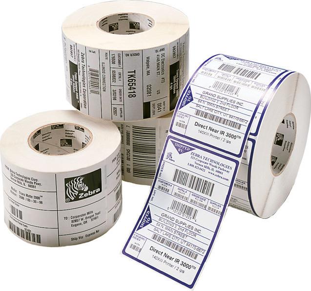 Zebra Z-Select 2000T - Matt - permanenter Acrylklebstoff - beschichtet - perforiert - weiß - 102 x 152 mm 5700 Etikett(en) (12 Rolle(n) x 475) Etiketten - für Zebra GT800, ZD500, G-Series GC420, GT800, GX Series GX430, LP 28XX, TLP 28XX von Zebra