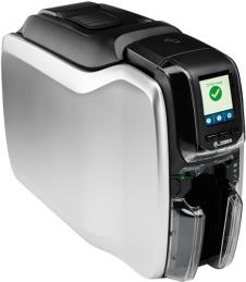 Zebra ZC300 - Plastikkartendrucker - Farbe - Thermosublimation/thermische Übertragung - CR-80 Card (85.6 x 54 mm) - 300 dpi - bis zu 900 Karten/Stunde (einfarbig)/ bis zu 200 Karten/Stunde (Farbe) - Kapazität: 100 Karten - USB 2.0, LAN (ZC31-000C000EM00) von Zebra