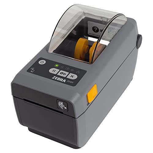 Zebra ZD411d Drucker mit Abreißkante - 203 DPI - Thermodirekt - 56 mm max. Druckbreite, Bluetooth, LAN, USB, USB-Host Schnittstellen (ZD4A022-D0EE00EZ) von Zebra