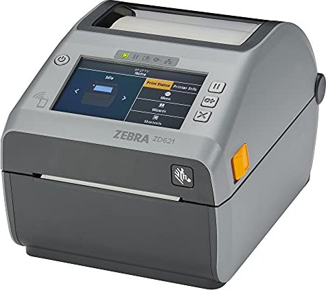 Zebra ZD621d - Etikettendrucker - Thermodirekt - Rolle (10,8 cm) - 203 dpi - bis zu 203 mm/Sek. - USB 2.0, LAN, seriell, USB-Host, NFC, Bluetooth LE - Grau von Zebra