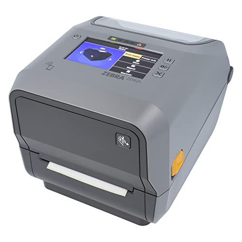 ZEBRA ZD621t Drucker mit Abreißkante - 300 DPI - Thermodirekt, Thermotransfer - 108 mm max. Druckbreite, BTLE, LAN, USB, USB-Host, seriell (RS-232) Schnittstellen (ZD6A143-30EF00EZ) von ZEBRA